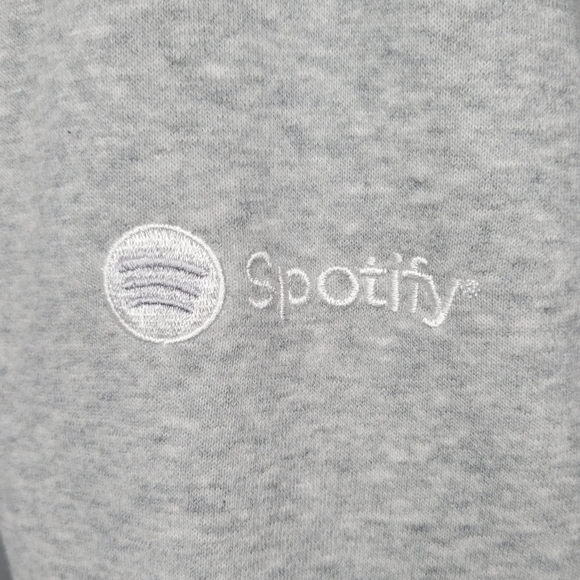 Russell Women's Gray Relaxed Pullover Hoodie Sweatshirt Women's XS Spotify Logo - Picture 4 of 8